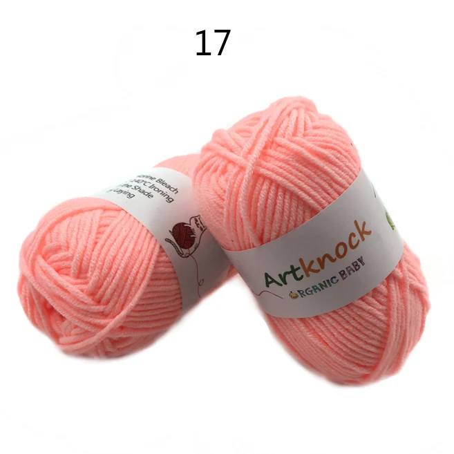 A17 60PCS 60 шт. пряжа для ручного вязания, хлопок, Органическая пряжа для вязания, свитер, носки, дешево - Цвет: A17 60PCS