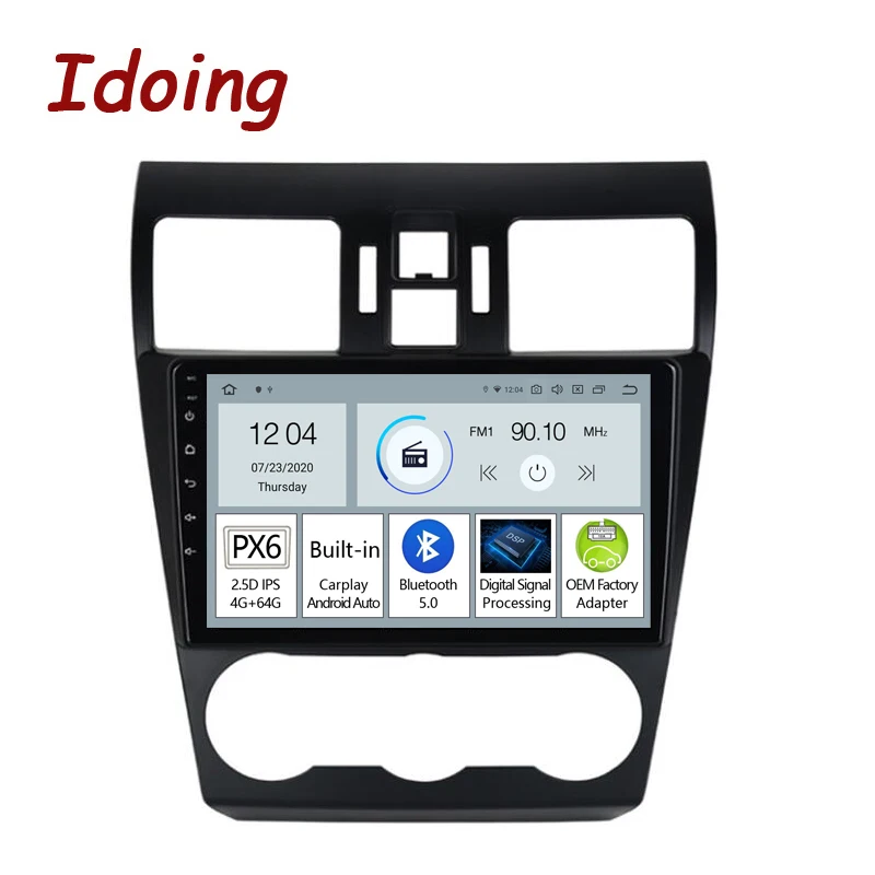 Idoing-راديو السيارة لـ Subaru WRX 2013-2015 ، 9 بوصة ، مشغل وسائط ، فيديو ، نظام ملاحة GPS ، Carplay مدمج ، Bluetooth 5.0 ، NO 2din
