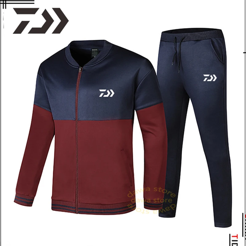 

2020 Daiwa clothing fishing suit men clothes outdoor sports Spring Autumn fishing pants Casual Patchwork set fishing shirt