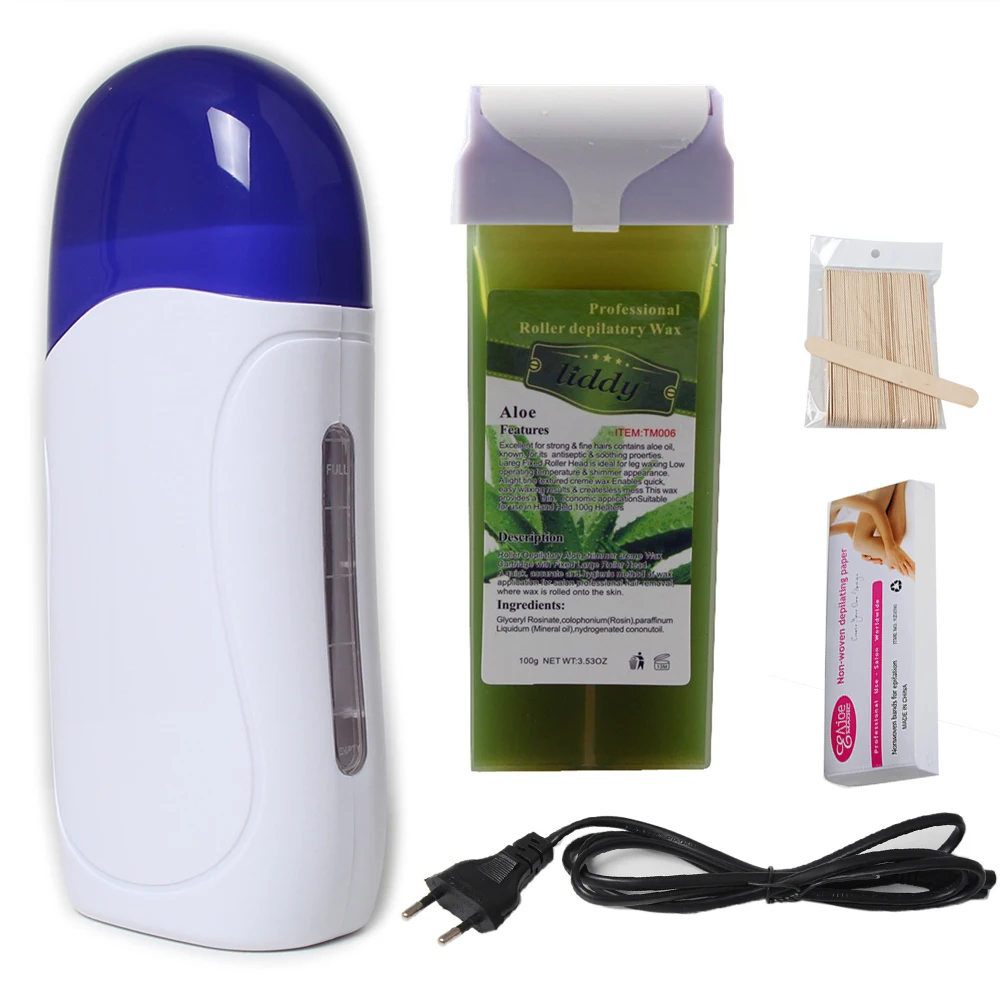 

Pinkiou Hair Removal For Depilation Roll On Portable Epilator Machine Set, Wax Machine1, Depilation (aloe vera)