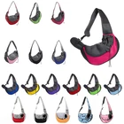 Уличная переноска для щенков, Сетчатая Сумка-слинг из ткани Оксфорд на одно плечо для удобных путешествий с питомцами