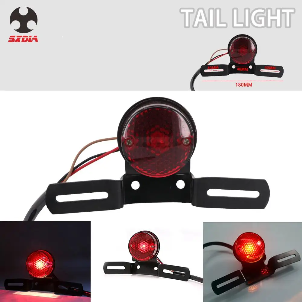 

Универсальный 12V задний светильник индикатор сигнала остановки мотоцикла мигалка поворота тормозной сигнал светильник s для Мото Аксессуа...