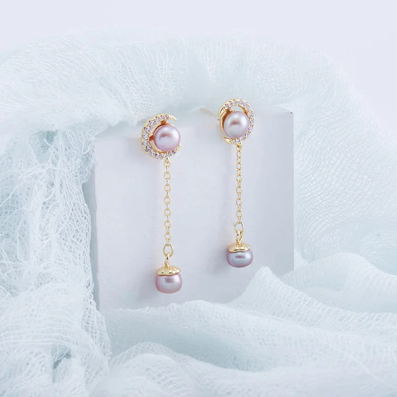 

A Pair New Style Earrings Handmade Pearl Temperament Jewelry Wholesale Fashion Women Earrings Jewelry Factory Wholesale