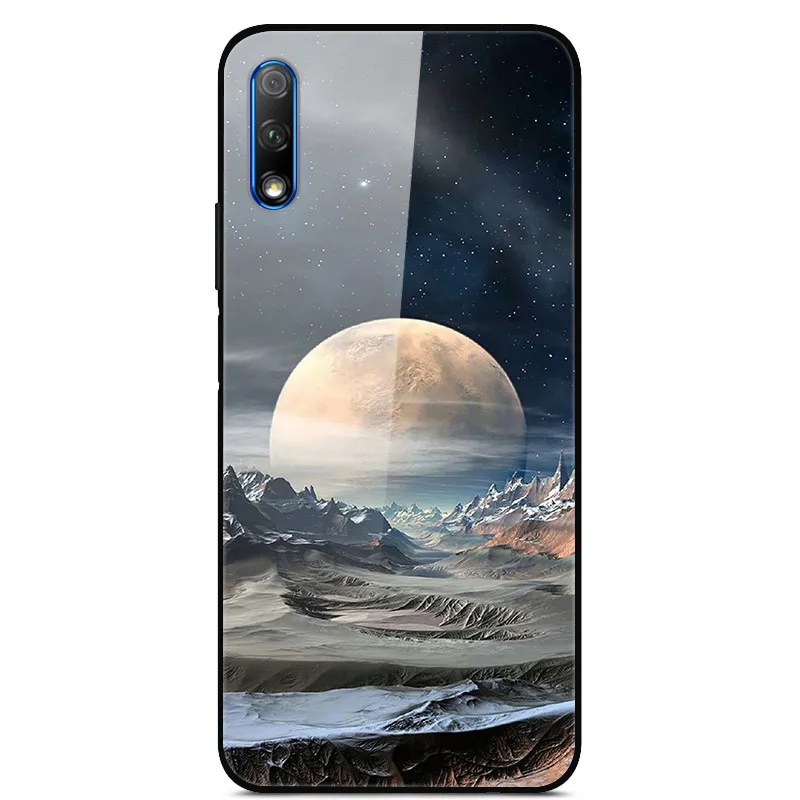 Роскошный чехол для huawei Honor 9X, чехол из закаленного стекла, силиконовый чехол для телефона huawei Honor 9X X9 9 X, чехол s для Honor 9X - Цвет: 27