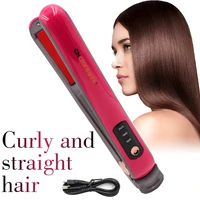 multifunctional hair straightener wireless hair curler portable hair straightener lazy mini home student dormitory styling tool