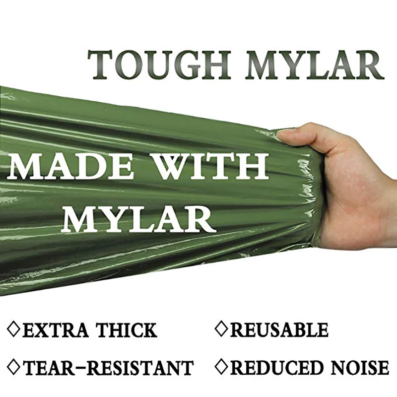 Зеленый наружный аварийный спальный мешок теплый водонепроницаемый для первой