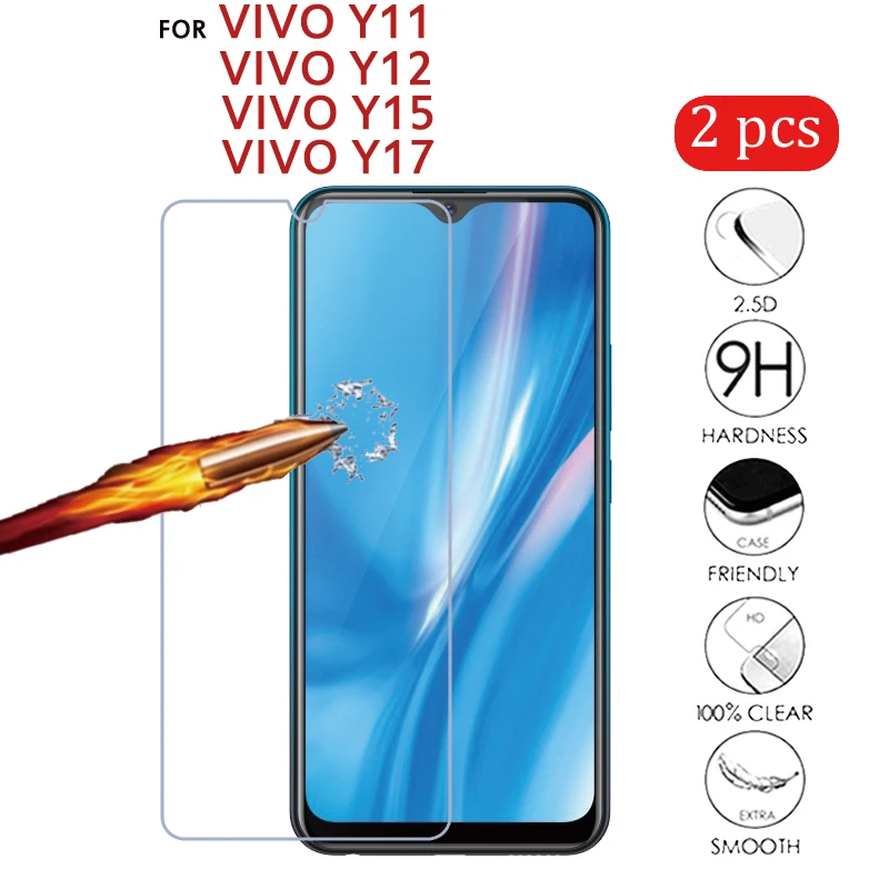 

Защитное стекло для Vivo Y11 Y12, закаленное стекло 9H HD для Vivo Y15 Y17, пленка для защиты от царапин