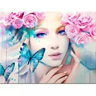 5D сделай сам, алмазная живопись, портрет красоты, полный квадрат, Круглый алмаз, вышивка крестиком, печать, мебель для дома, роспись, декоративный подарок