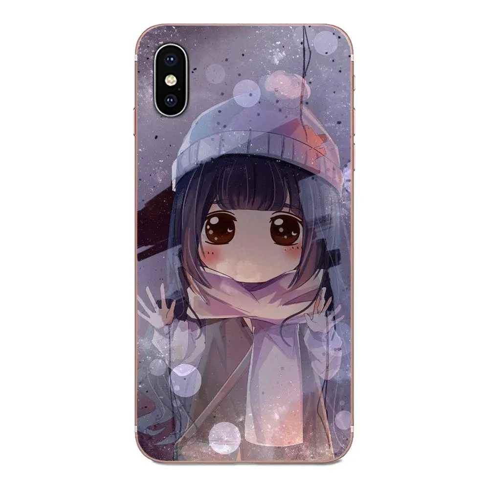 Манга Kawaii Девушка Аниме ТПУ печать для Sony Xperia Z Z1 Z2 Z3 Z4 Z5 compact Mini M2 M4 M5 T3 E3 E5 XA XA1 XZ Premium