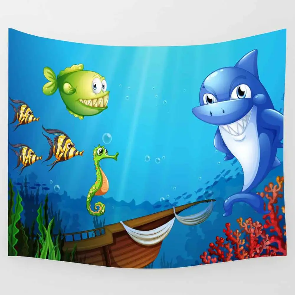 Simсант мультяшный детский Фотофон Осьминог Киты море настенные подвесные