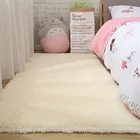 Пушистый Ковер в скандинавском стиле для спальнигостиной, прямоугольный, большой размер, плюшевый, нескользящий, мягкий ковер, белый, розовый, красный, 14 цветов