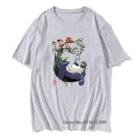 brand new men t shirts 100 cotton my neighbor totoro forest spirit catbus awesome artwork graphic cool tee shirts oversize