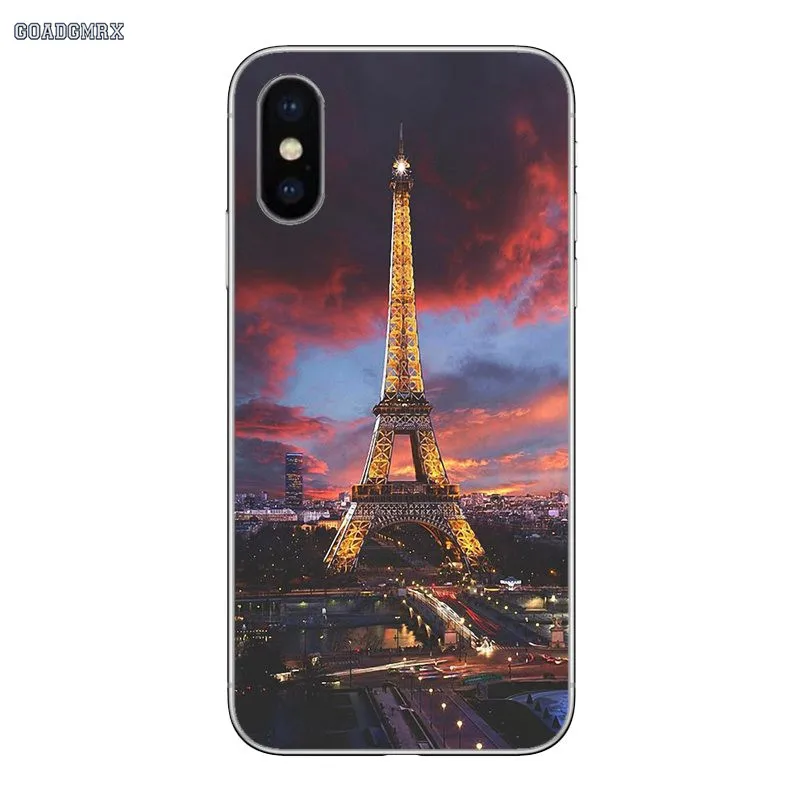 Soft Transparent Shell Covers Paris France Eiffel Tower For iPhone 11 X XR XS Pro MAX 4 4S 5 5S SE 5C 6 6S 7 8 Plus | Мобильные