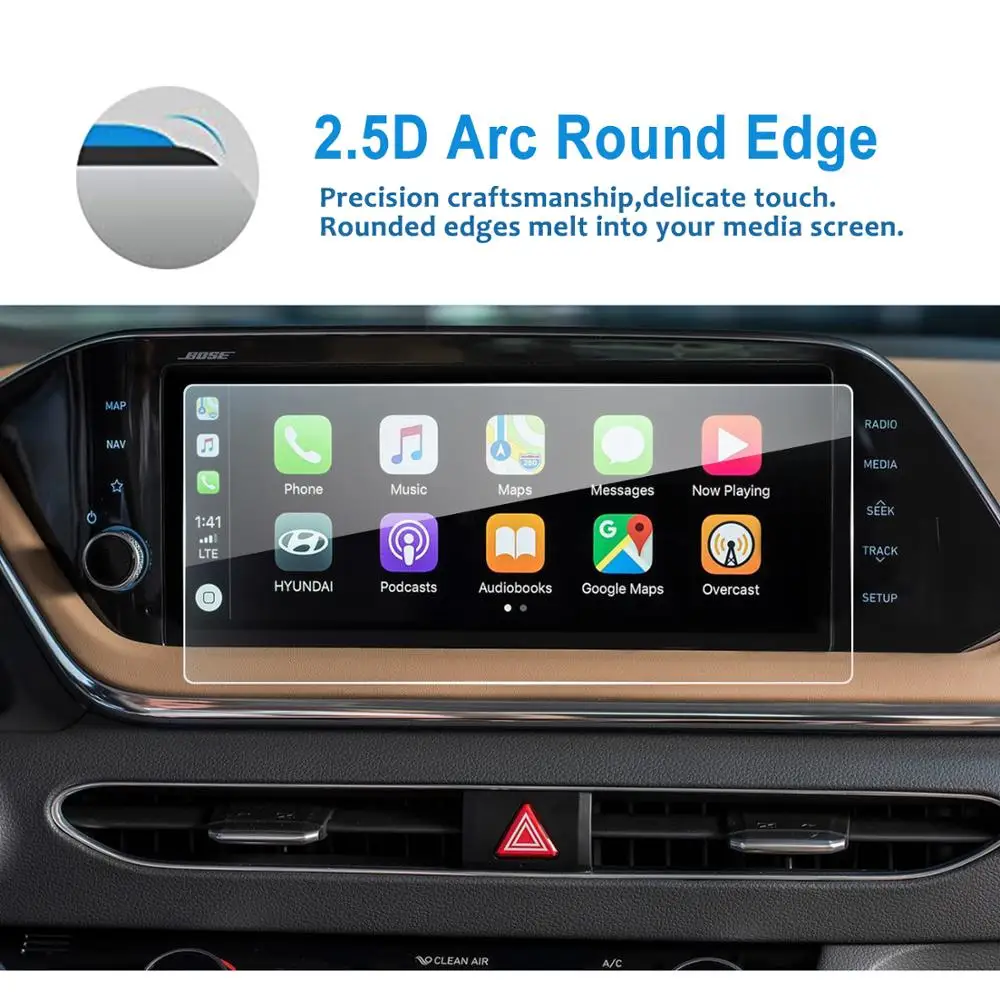 lfotpp for sonata dn8 10 25 inch 2020 car multimedia radio display screen protector film auto interior protective sticker free global shipping