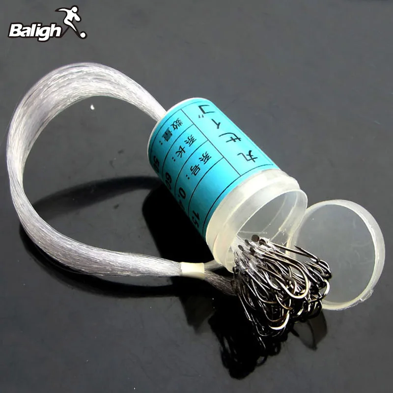 

Balight 50pcs Roll Feeder Fishhook Carbon Steel Fishing Hook Carp Fly Tackle Peche Fish Worm Jig Lead Head Wire Line Tied Bait