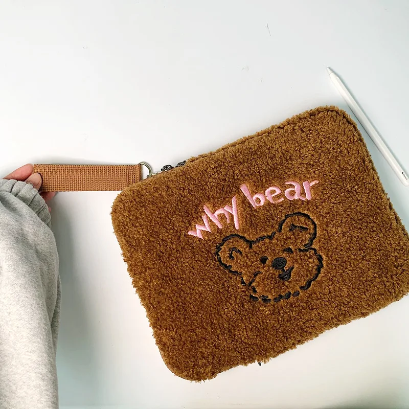 Корейский чехол для планшета 11 13 дюймов Сумка с мультяшным медведем сумки