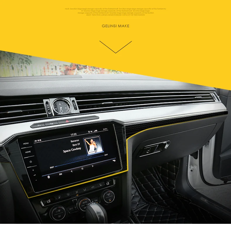 Lsrtw2017 для Volkswagen Arteon Vw CC Автомобильный Центральный контроль приборной панели украшения интерьерные аксессуары для формовки