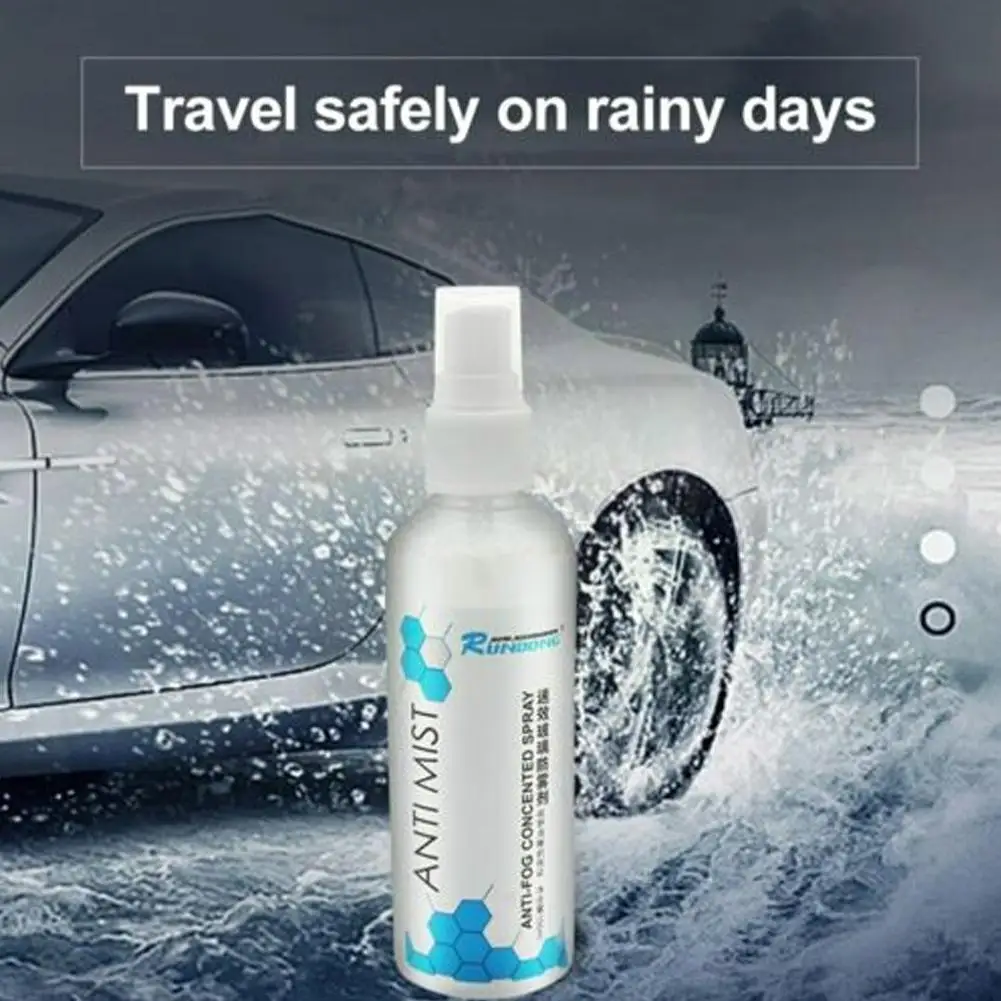 

100ml Defogging Agent Anti-fog Agent Waterproof Rainproof Bathroom Cleaning Glass Auto Cleaner Car Window Spray Accessories Z6U4