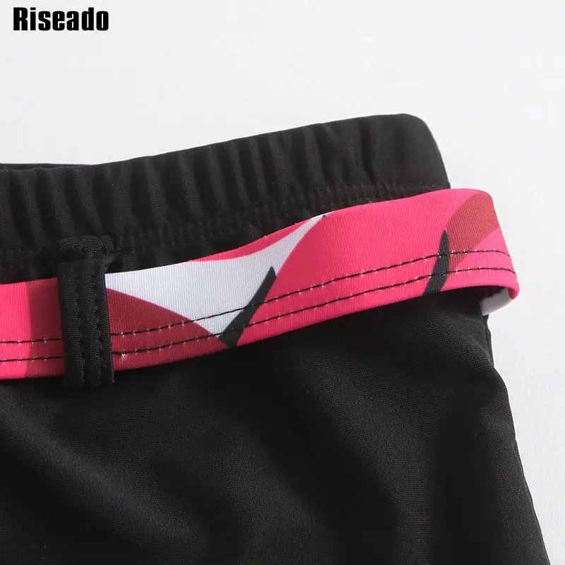 Riseado, сексуальный купальник, женский, новинка, танкини, из двух частей, купальник, Холтер, пуш-ап, с принтом в виде листьев, купальники размера плюс, XXXL