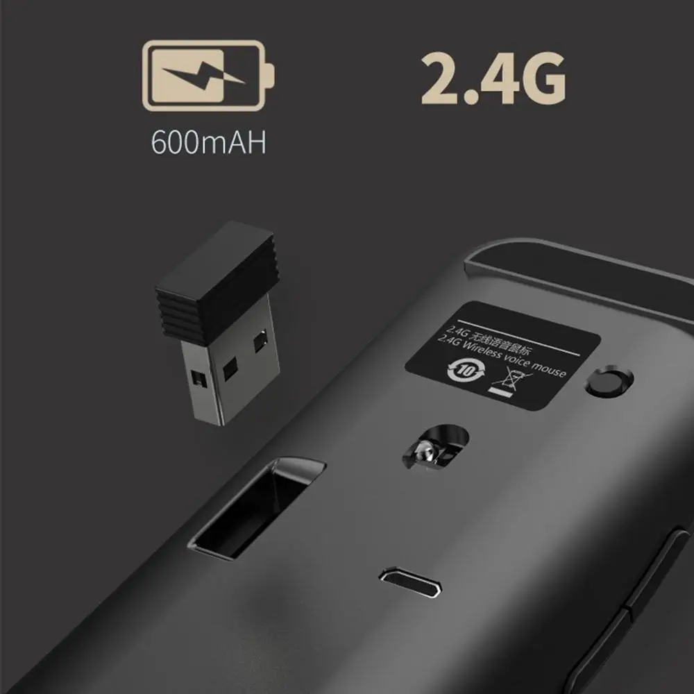 Беспроводная интеллектуальная голосовая мышь AI с поддержкой голосового ввода