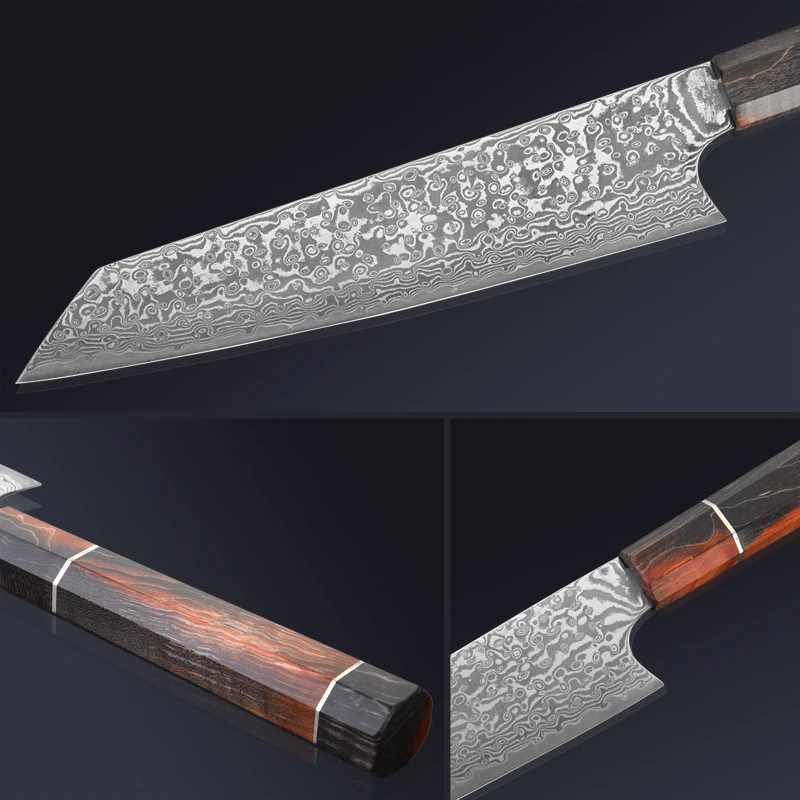 Поварской нож Gyuto из дамасской стали кухонный резак 8 дюймов 67 слоев прочная