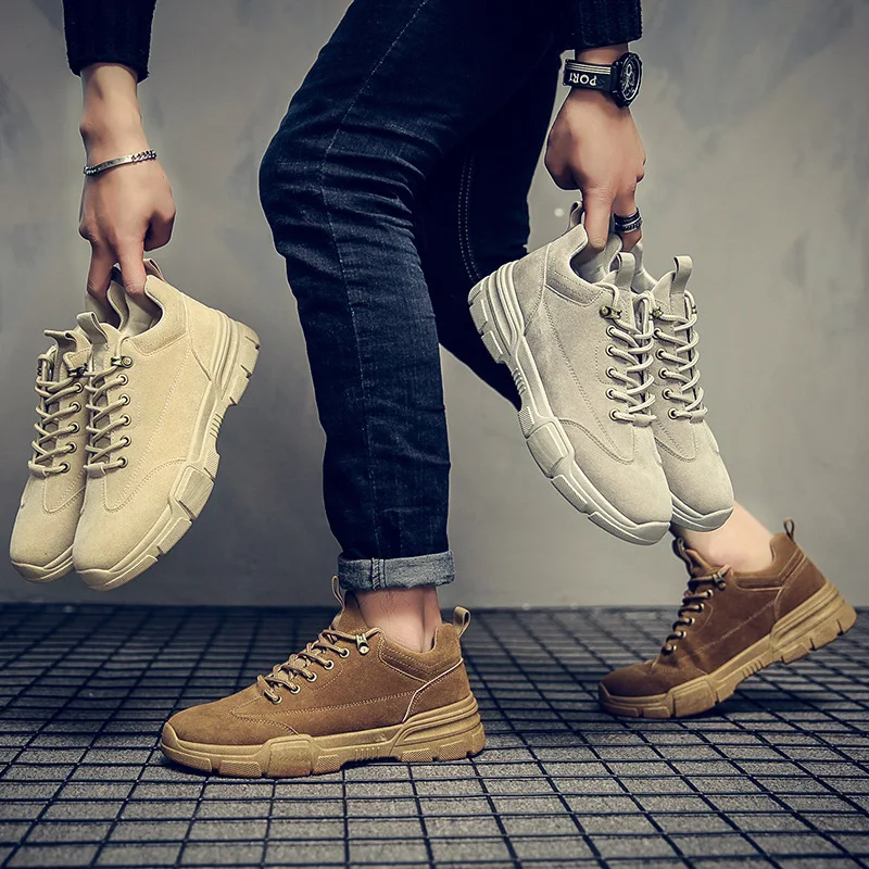 Зимние ботинки милитари мужские теплые на меху новинка 2019 года модные зимние