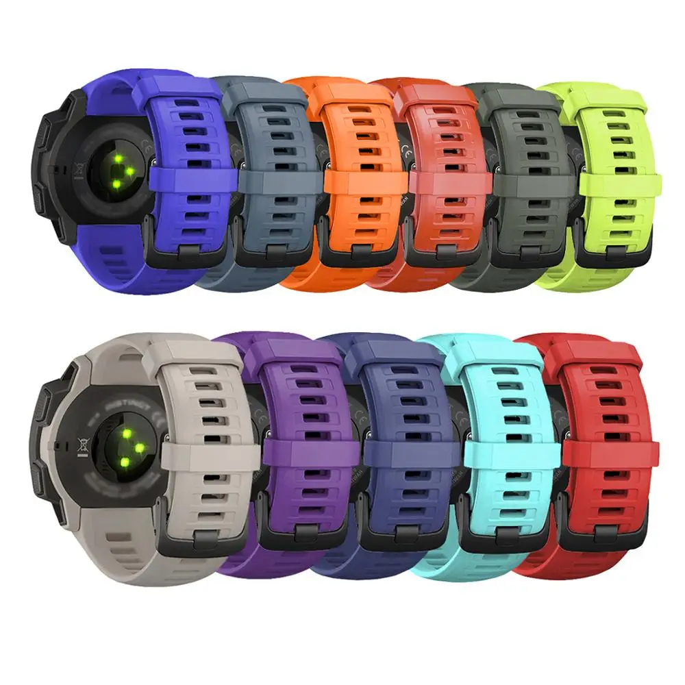 Ремешок Instinct, мягкий силиконовый ремешок для часов подходит для Garmin INSTINCT Sports gps Smart Watch Tools
