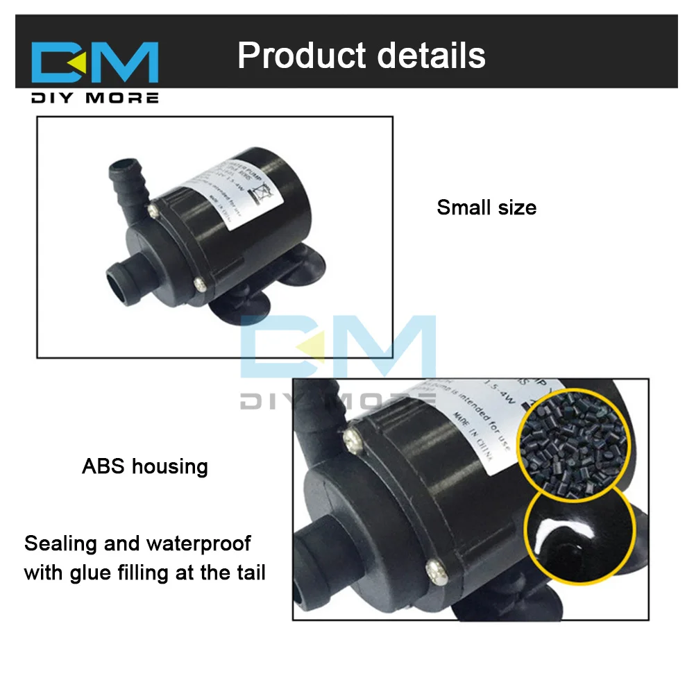 JT-160A DC 6-12V 240L/H микро аквариум погружной мини Электрический водяной насос для