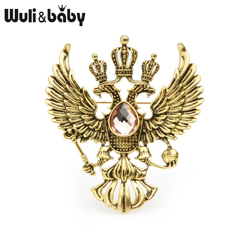Wuli & baby винтажный Орел значок брошь на булавке для женщин и мужчин металлическая