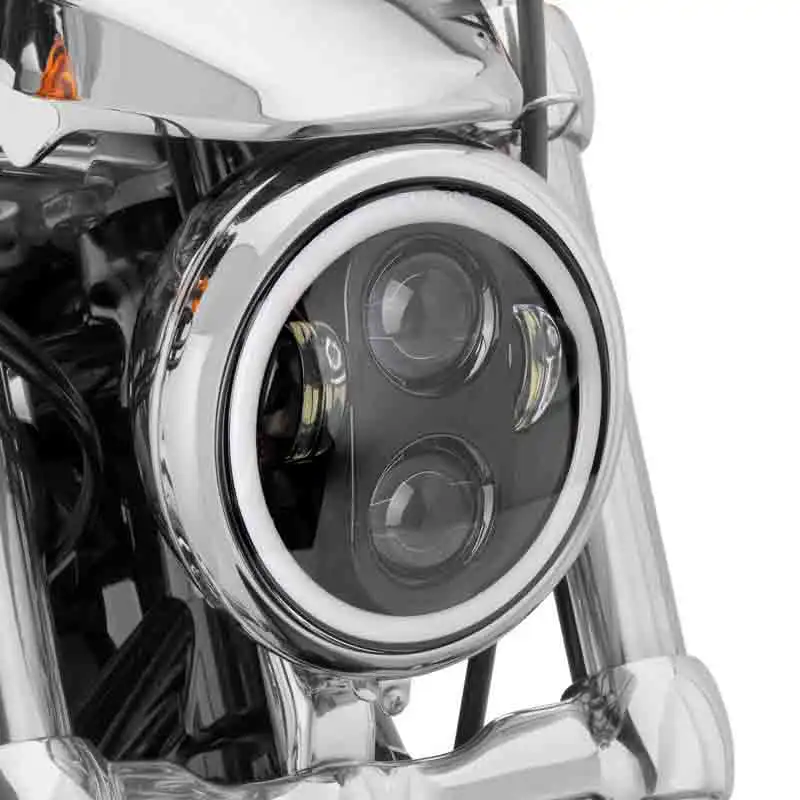 5,7" 5 3/4 дюйма светодиодный фара мотоцикла черный для Harley Sportster 1200 XL1200L пользовательские XL1200C 883 XL883 883L XL883R 48