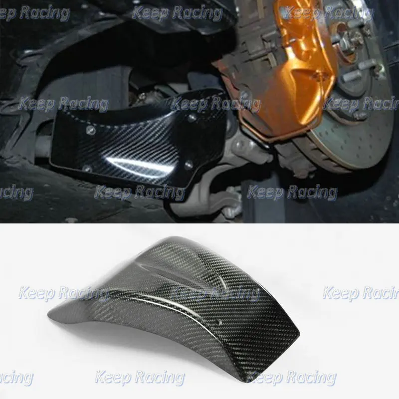 Auto Part Carbon Fiber Front Brake Cooling Kit Set For Nissan R35 GTR 08-11 Glossy Finish Wheel Trim Cover Drift Racing Bodykit