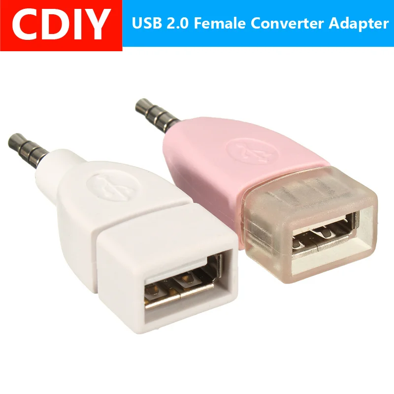 Универсальное гнездо USB 3 5 мм штекер AUX аудио разъем к 2 0 конвертер адаптер для