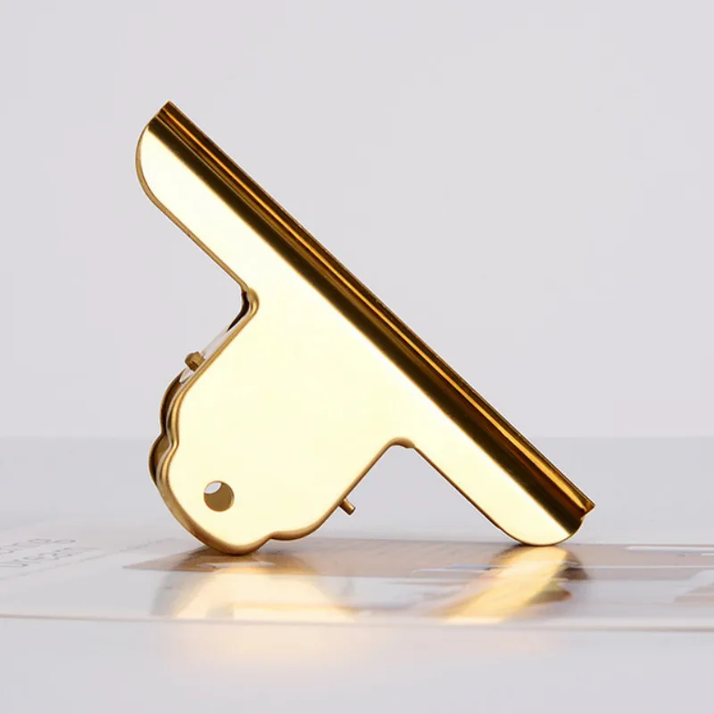 Большой держатель для купюр из нержавеющей стали золотистый розовое золото