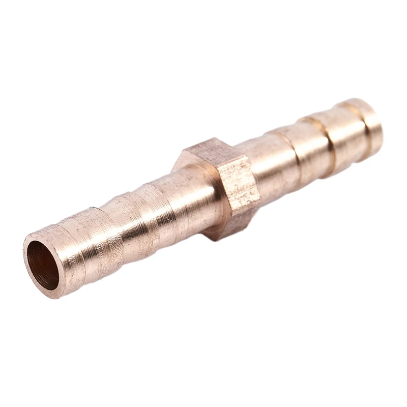 

5 pcs Gold Tone Brass Straight Hose Connector Joiner