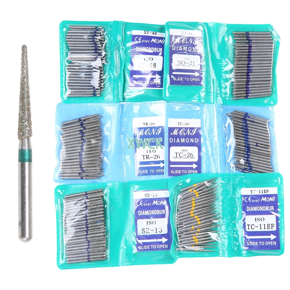 50 шт. Алмазные Шлифовальные машинки для полировки зубов хвостовик 1 6 мм | Красота