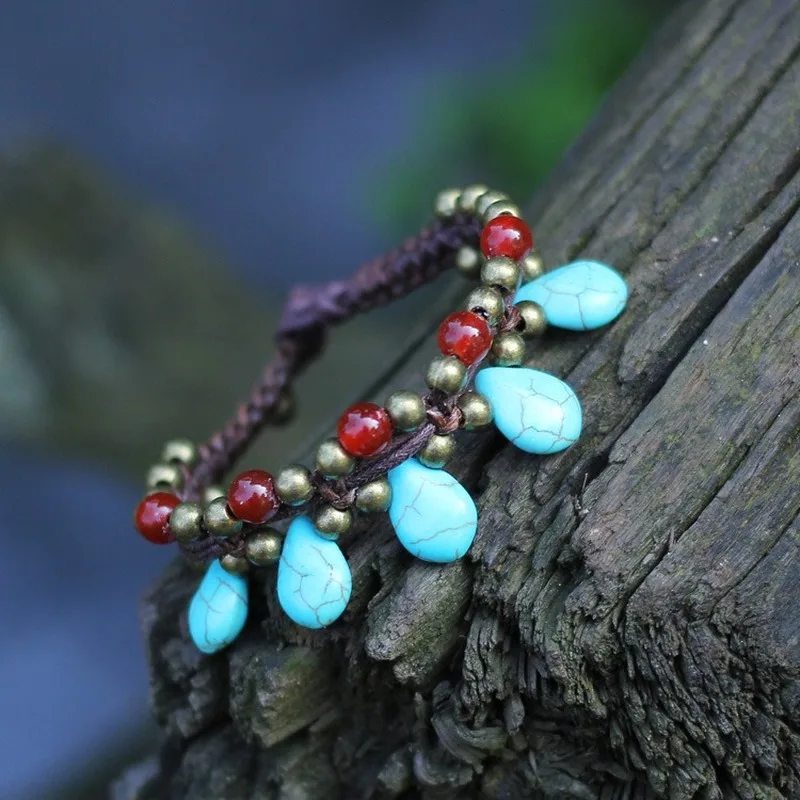 

Bohemian style of agate bracelet charm bracelets for women boho designer chrams bracelet charms gifts bracelet women