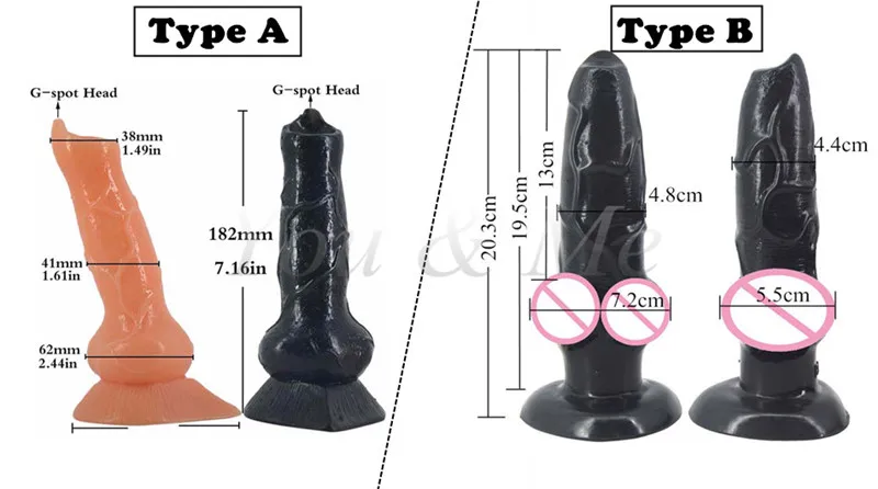 Фаллоимитатор FAAK с большой собакой волком животным пенисом густой вагиной