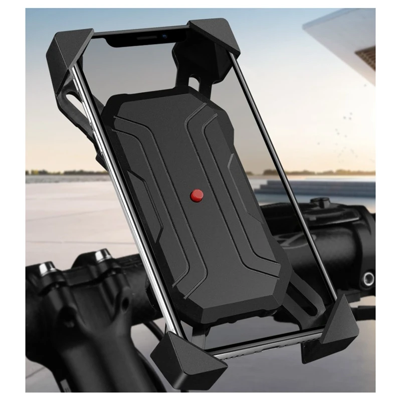

Aluminum Alloy Bicycle Handlebar Phone Holder Cycling Mount Bracket USB Charging Fast Holder for 3.5-7 Inch Mobile