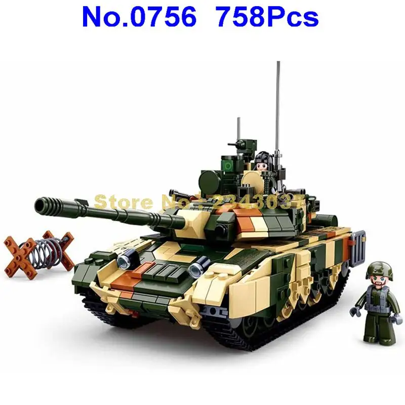 758pcs Military T90ms Main Battle Tank Building Blocks Toy | Игрушки и хобби