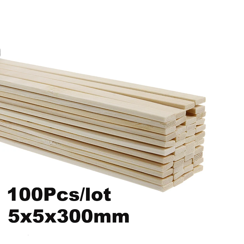 

100 шт./компл. Длина длиной 30 см квадратные, деревянные песочные часы бар деревянные палочки для полоски для модель самолета DIY ручной работы р...