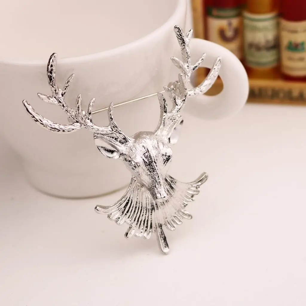 Модные Винтажные Броши с изображением оленей воротник булавкой ювелирное