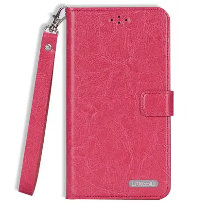 Rose red Чехол с откидной крышкой для samsung S6 S7 край S8 S9 S10 плюс A30 A50 A70 масло из вощеной кожи чехол для Note 8, 9, 10, A5 A7 A8 J3 J5 J7 чехол - Цвет: Rose red