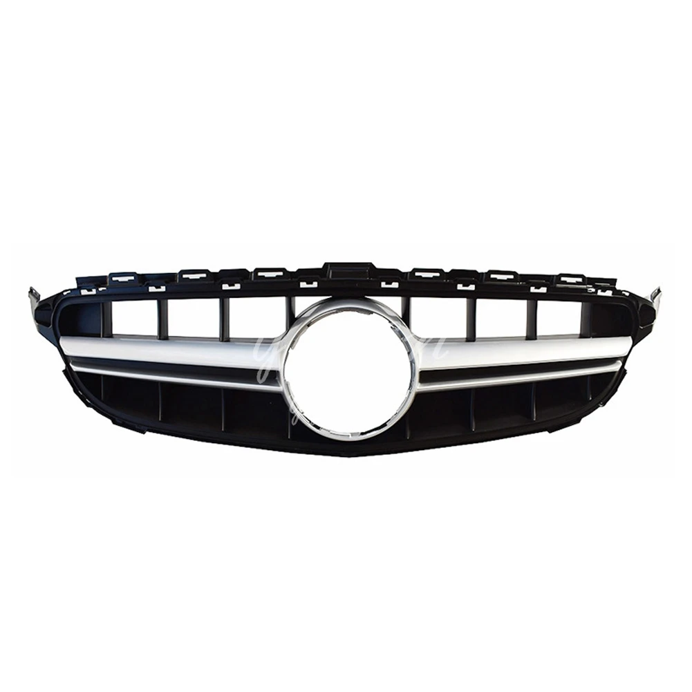Передняя решетка для Mercedes C Class W205 AMG C180 C200 C250 C300 2016 2017 2018 без эмблемы | Автомобили и