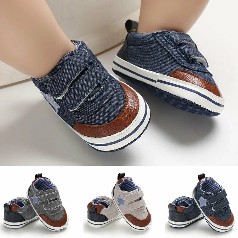 Pudcoco New Baby Casual Shoes Canvas Leather Soft Sole Crib Infant Boy Girl Toddler Sneaker Anti-Slip 0-18 Months |