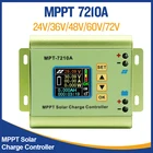 Контроллер заряда солнечной панели MPPT, устройство для зарядки литиевых батарей 24 В, 36 В, 48 В, 60 в, 72 в с ЖК-дисплеем