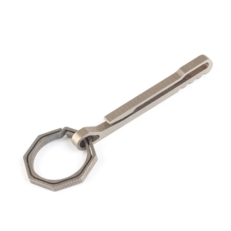 1 pcs outdoor EDC Titanium Alloy Key Chain Buckle Carabiner Camping Climbing Bottle Opener Belt Clip Ring | Спорт и развлечения