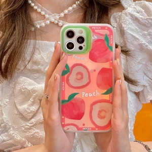 Cute Laser Blu-ray Fruit Peach Korea Phone Case For iPhone 12 11 Pro
Max X Xs Max Xr 7 8 Puls Cases Soft Silicone Cover Coque 2.48 USD