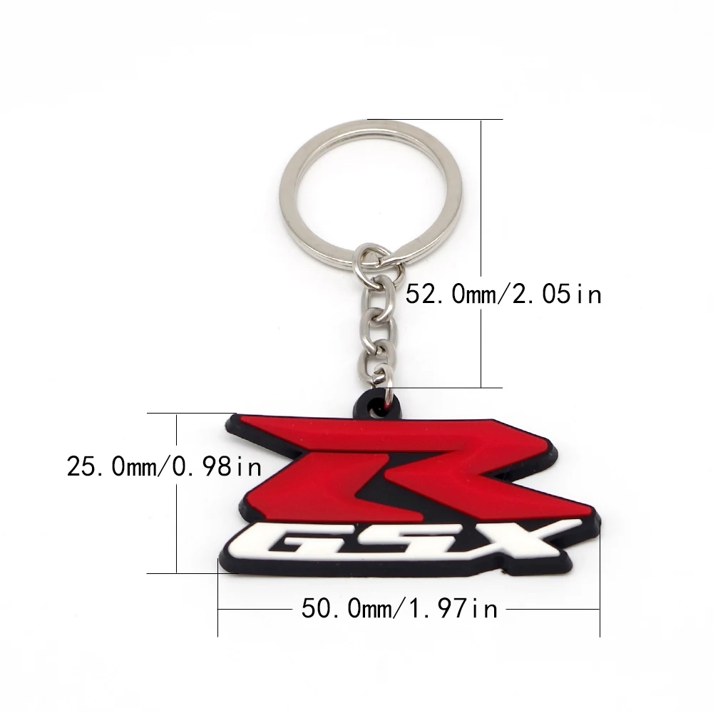 Motorcycle Keychain Key Ring Holder For suzuki bandit 400 ltr 450 samurai sj410 burgman 125 gsxr 1000 k7 gn 250 gsr600 | Автомобили и
