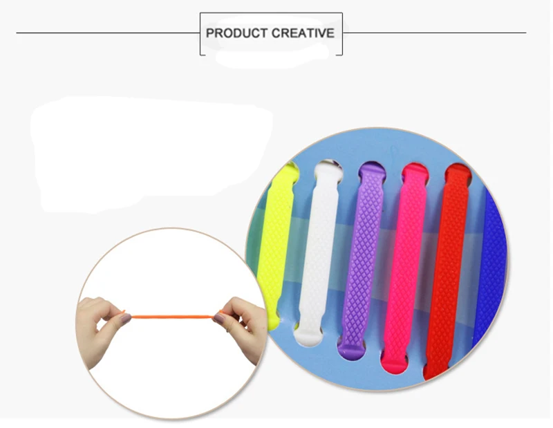 Эластичные силиконовые шнурки 16 шт./компл. креативные ленивые для бега без