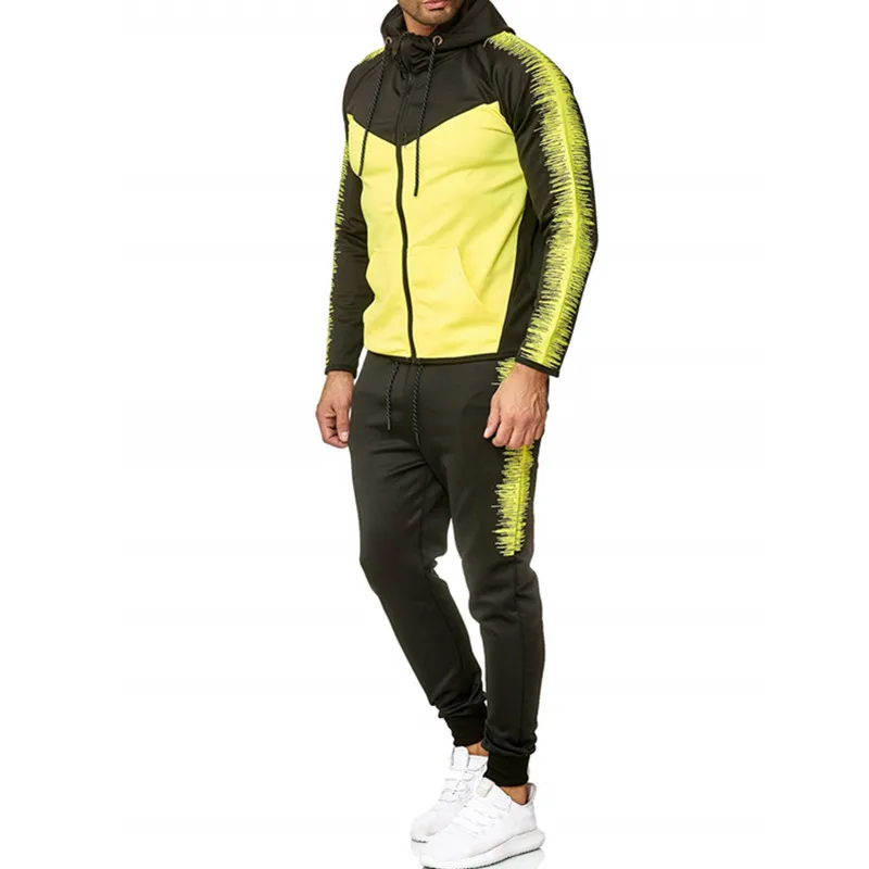 yellow Спортивные костюмы, одежда, повседневные летние спортивные костюмы со стоячим воротничком, повседневные топы, мужской спортивный костюм с пуговицами, 2 предмета, мужской костюм - Цвет: yellow